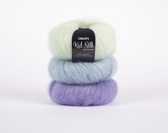 トップス KID MOHAIR CLASSIC 6B C/D Antique Purple Loft (70% kid mohair, 30% silk) – Row House Yarn