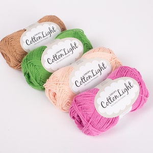 50g/105m(1,8oz-115yds), DROPS Cotton Light,  A cool cotton yarn for summer!