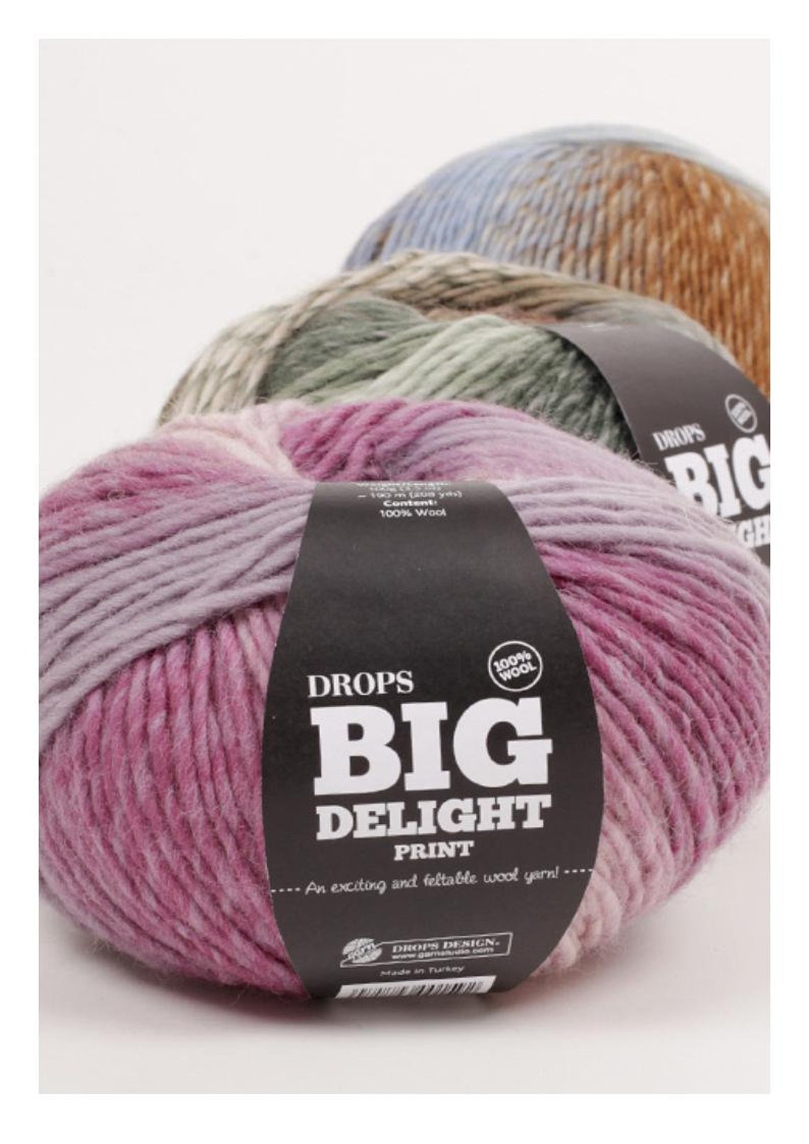 DROPS Big Delight / An exciting and feltable wool yarn Wool Etsy