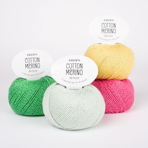 DROPS Cotton Merino, um fio superlavável para todas as estações!