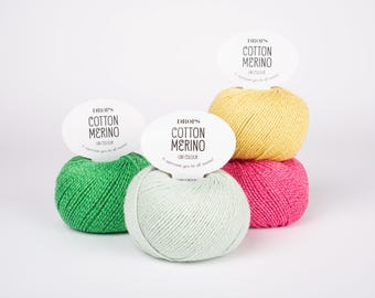 DROPS Cotton Merino, A superwash yarn for all seasons!