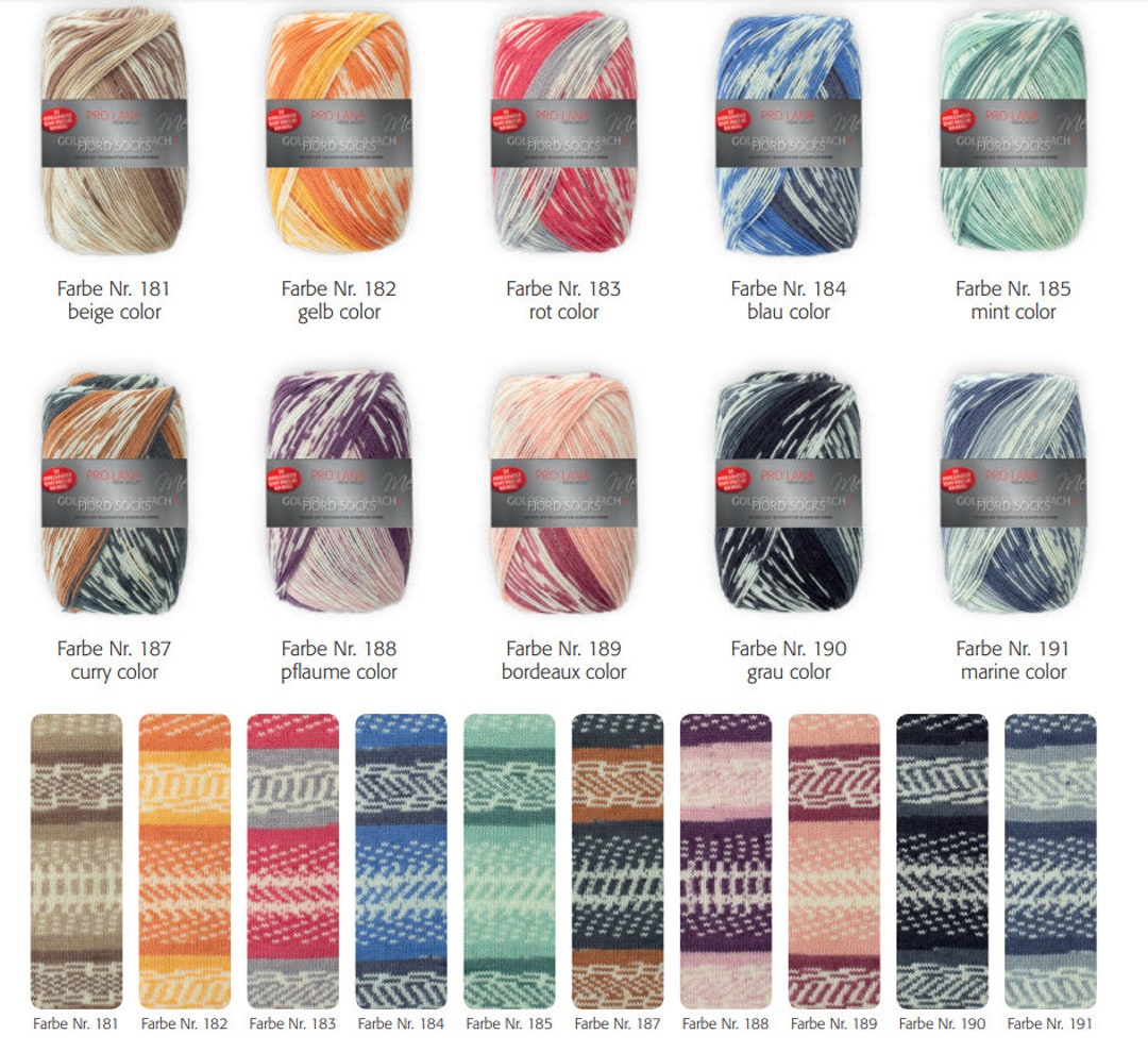 100g400m / Fjord Socks 4ply / Pro Lana / Virgin Wool Etsy