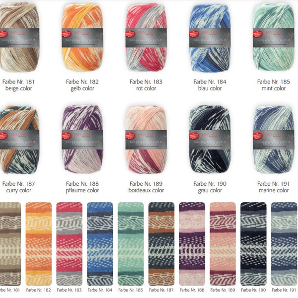 100g-400m / Chaussettes Fjord 4ply / Pro Lana / Laine Vierge, Polyamide / Fil de chaussettes /