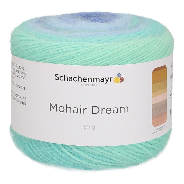 Schachenmayr Mohair Dream / Fil dentelle / Fil mohair / Fil cake / Couleur fraîche / 150 gr-810 m