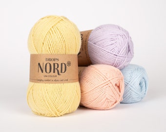 50g/100m (1,8oz-186yds), DROPS Nord, Soft and durable in alpaca, wool and polyamide