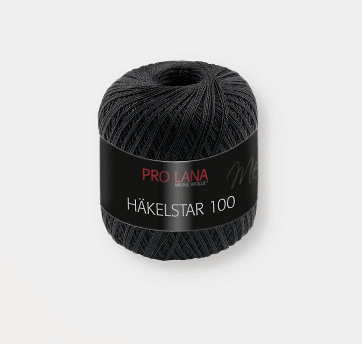 100% pure combed cotton / Hakelstar 100 Pro Lana for magical crochet lace and great accessories / Black / Nr 99