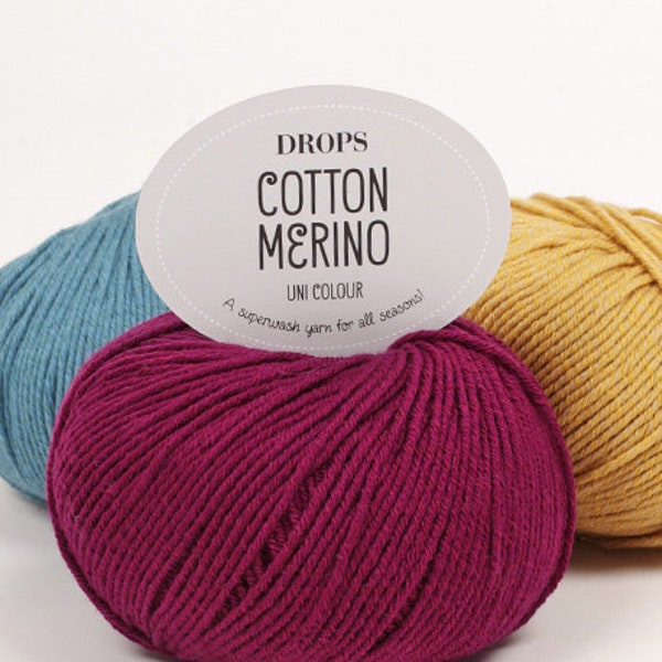 DROPS Cotton Merino / A superwash yarn for all seasons!