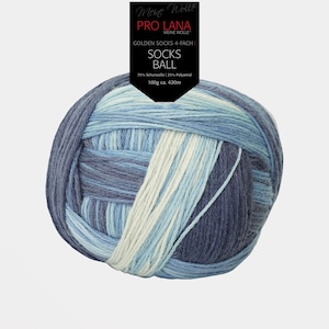 Ovillo de 100 g/420 m para calcetines: calcetines tejidos a mano con hilo para calcetines / Lana virgen-Poliamida / nº 4