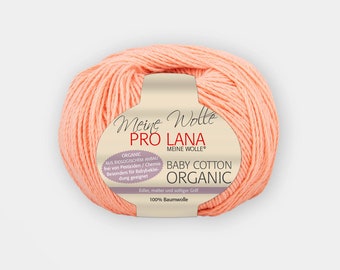 50g - 165m / Baby Cotton Organic - weiches Bio-Baumwollgarn für Sommer- und Babykleidung / Pro Lana / Organic Cotton