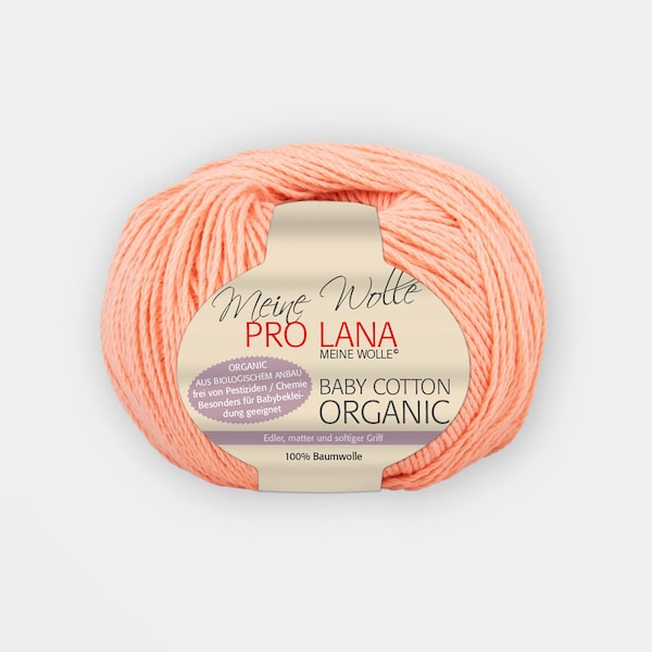 50g - 165m / Baby Cotton Organic - weiches Bio-Baumwollgarn für Sommer- und Babykleidung / Pro Lana / Organic Cotton