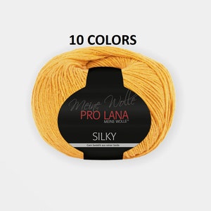 50g/200m / PRO LANA Silky / Silk yarn / conjure up a dreamy stitch pattern with the silk yarn