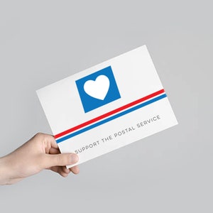 Digitaler Download Support the USPS Postkarten Set Postkarten Pack Postkarte Briefpapier Hergestellt in den USA