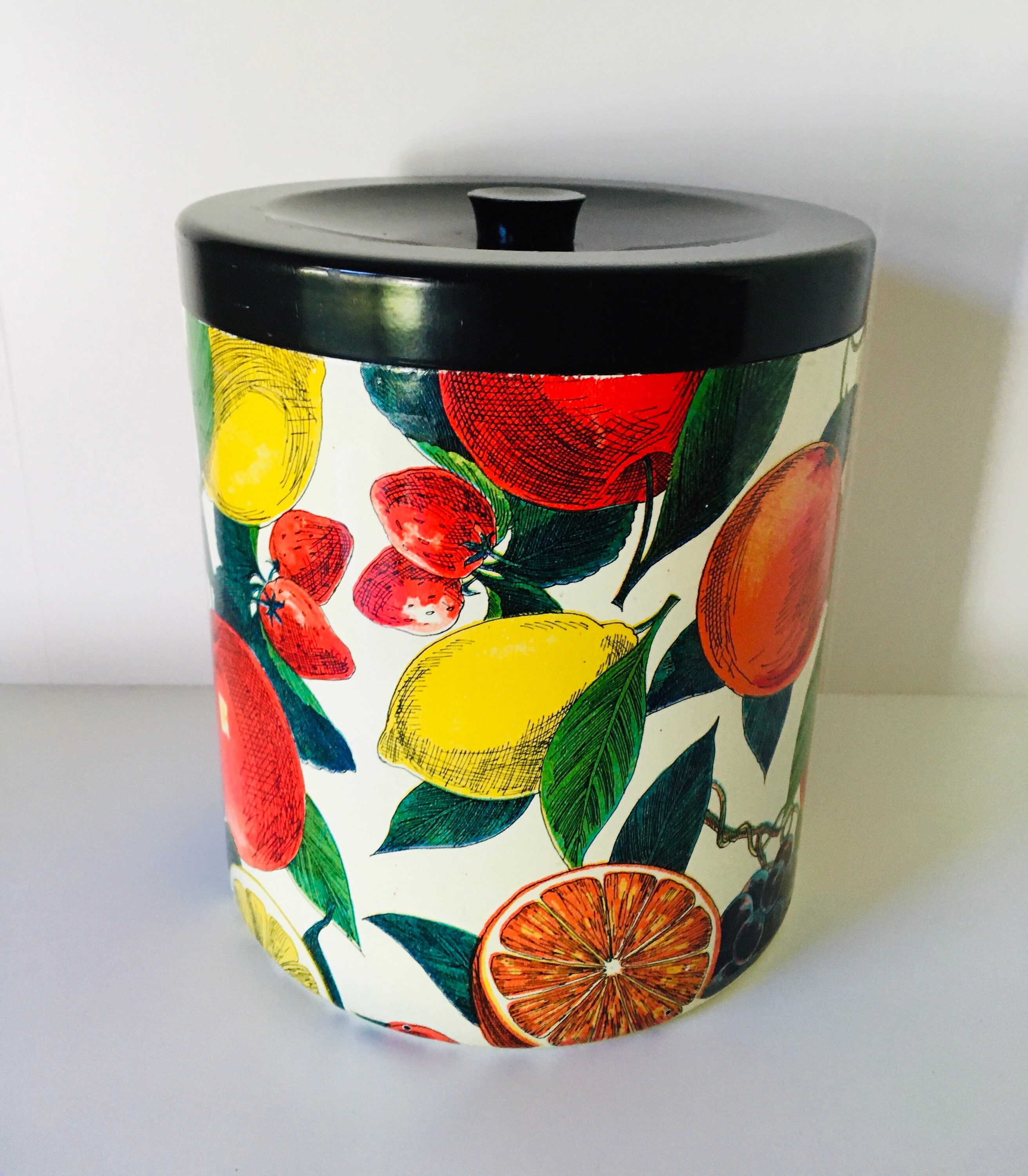 Vintage Fruit Kitchen Canister/Storage Jar. Midcentury Etsy