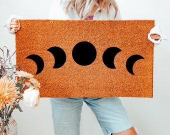 Handmade Witchy Coir Doormat | Housewarming Gift | Welcome Door Mat | Witchy Doormat | New Home Gift
