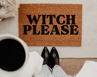 Handmade Witchy Coir Doormat | Housewarming Gift | Welcome Door Mat | Witchy Doormat | New Home Gift