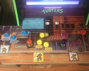 Arcade1up "TMNT" deck protector overlay - For the Arcade1up original "TMNT" deck