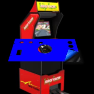 For Arcade1up "ridge racer" custom deck protector overlay - ridge racer