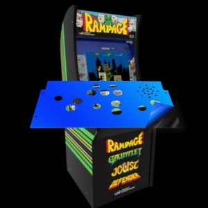 Protector de cubierta "Rampage" de Arcade1up: para la cubierta/panel original "Rampage" (primera ola) de Arcade1up