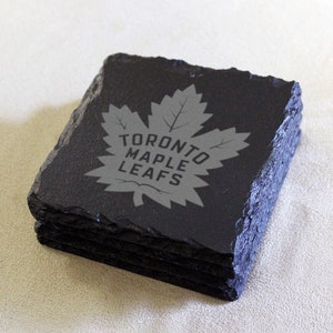 Toronto Maple Leafs Schiefer Untersetzer - Geschenkidee - 4er Set