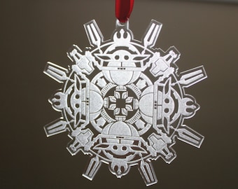 Star Wars - The Mandalorian inspired Christmas tree ornament - fan art - set of 4