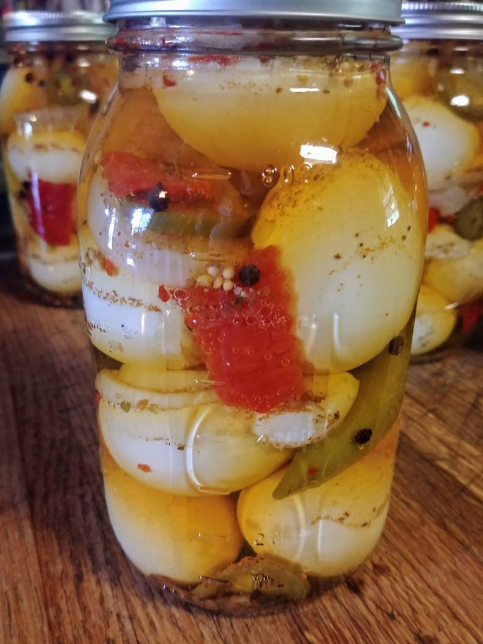 Cajun Pickled Eggs Spicy Crab Boil Flavor Fresh Made Etsy