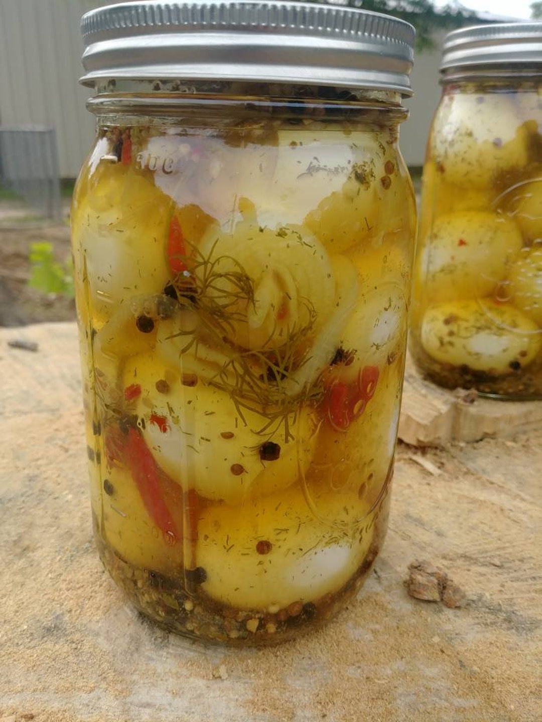 Pickled Eggs, Dill Pickled Eggs, Food Gift Idea, Low Carb Snack Made