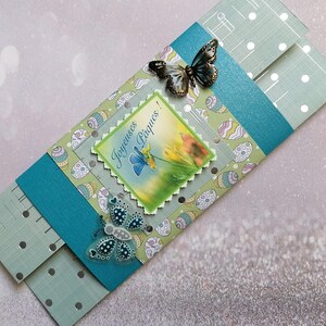Enveloppe Pâques pour chèque, carte cadeau, billets ou place de spectacle - fait main