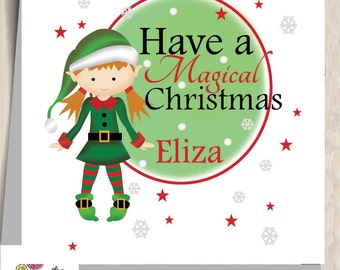 christmas card elf card personalised elf christmas elf magical christmas kids christmas baby children - Elf Christmas Card christmas card elf card personalised elf christmas elf magical christmas kids christmas baby children - Elf Christmas Card