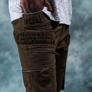 Ether Trousers~Men Goa Pants~Tribal Clothing~Mens Hippie Clothing~Festival Clothing~Psy Wear~Earthy~Psychedelic Clothing~Psy Clothing~Psy~