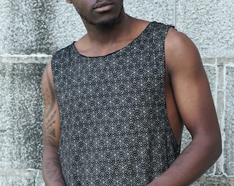 Multi Visions Tank Top~Mens T-shirt~Tribal Clothing~Hippie Clothing~Festival Clothing~Psy Wear~Psychedelic Clothing~Psy Clothing~Festival