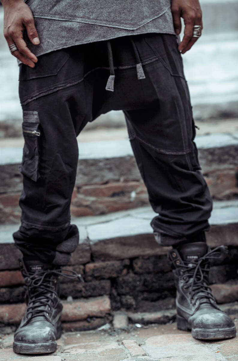 Panelled Baggy Trunks~Men Goa Pants~Tribal Clothing~Mens Hippie Clothing~Festival Clothing~Psy Wear~Psychedelic Clothing~Psy Clothing~