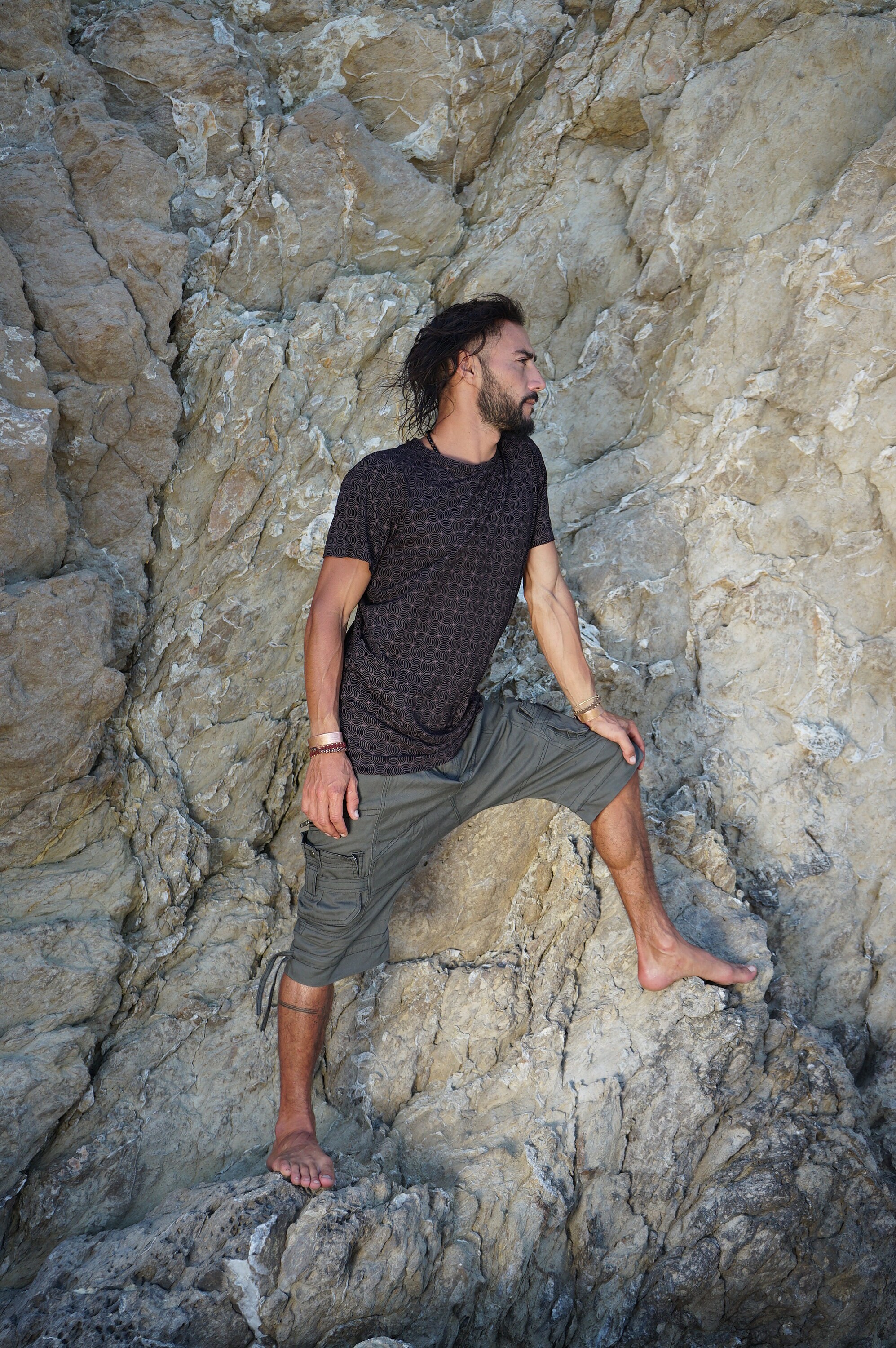 Men Vibe T-shirt~mens T-shirt~tribal Clothing~mens Hippie