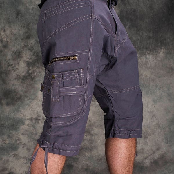 Baggy Cargo Shorts~Herren Goa Hose~Tribal Kleidung~Herren Hippie Kleidung~Festival Kleidung~Psy Wear~Earthy~Psychedelic Clothing~Psy Clothing