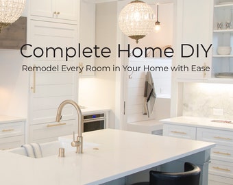 Complete Home DIY Digital Book pdf, Home Decor Book, DIY Home Remodel, DIY Home Improvement Book, How-To Renovation, How-To Home Remodels