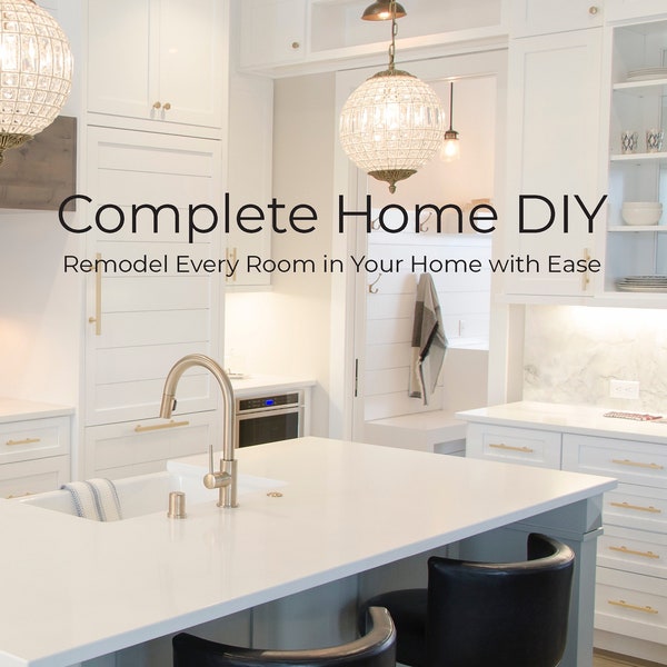 Complete Home DIY Digital Book pdf, Home Decor Book, DIY Home Remodel, DIY Home Improvement Book, How-To Renovation, How-To Home Remodels