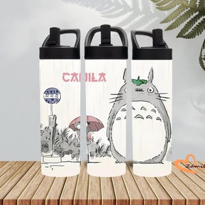 Personalized Totoro Tumbler: Custom Anime Travel Mug, Studio Ghibli Gift