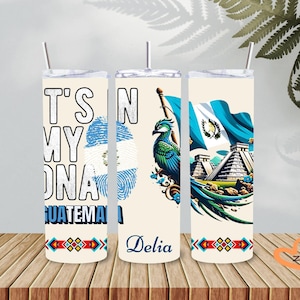 Guatemala Heritage Tumbler: 20oz Personalized Stainless Steel Travel Mug