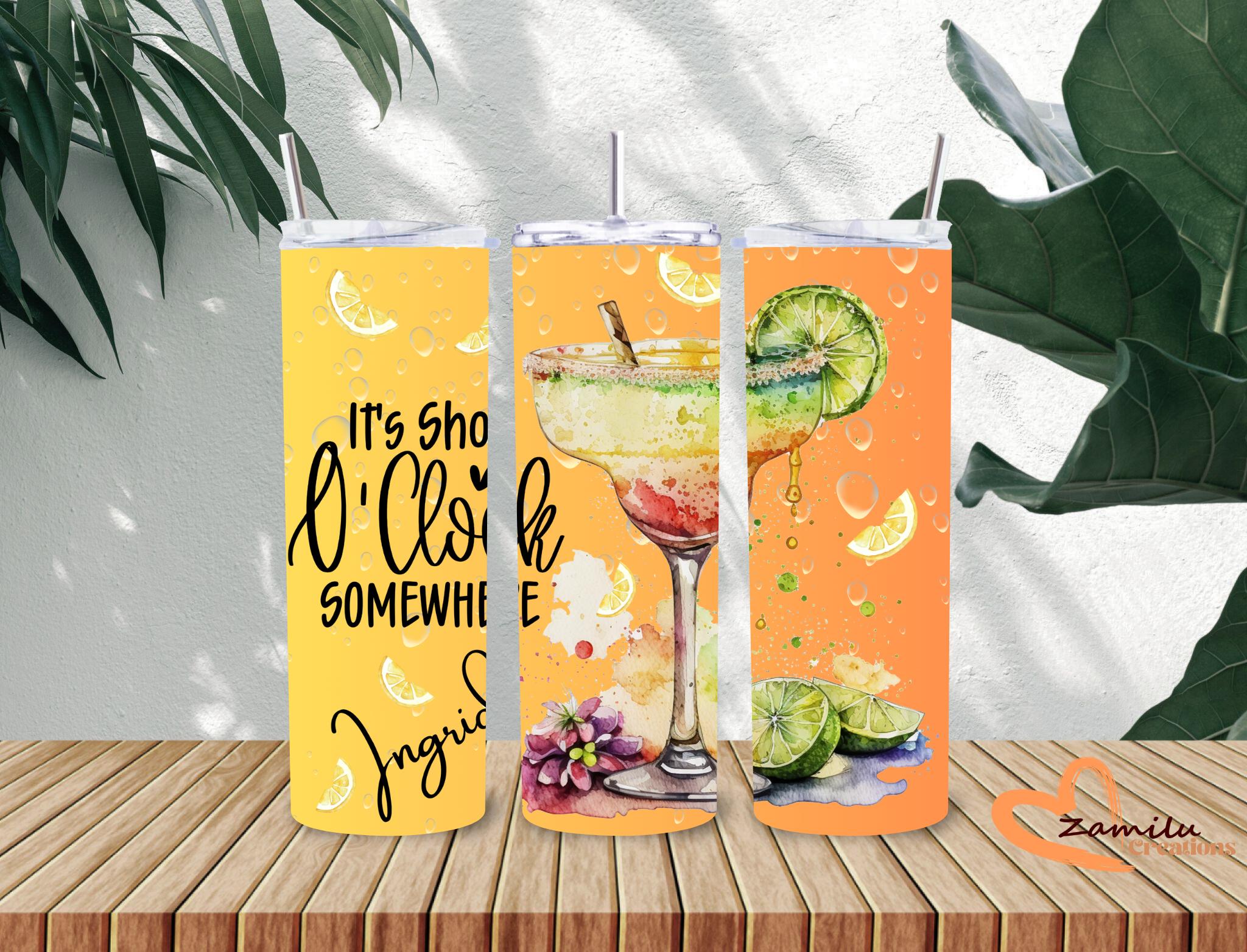 Mamacita needs Margarita time Tumbler, 20 oz Stainless Steel Cup, 20 Oz personalized tumbler with handle, midnight margaritas, tequila, salt