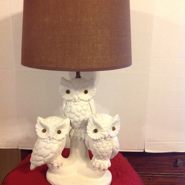 Vintage Owl Lamp