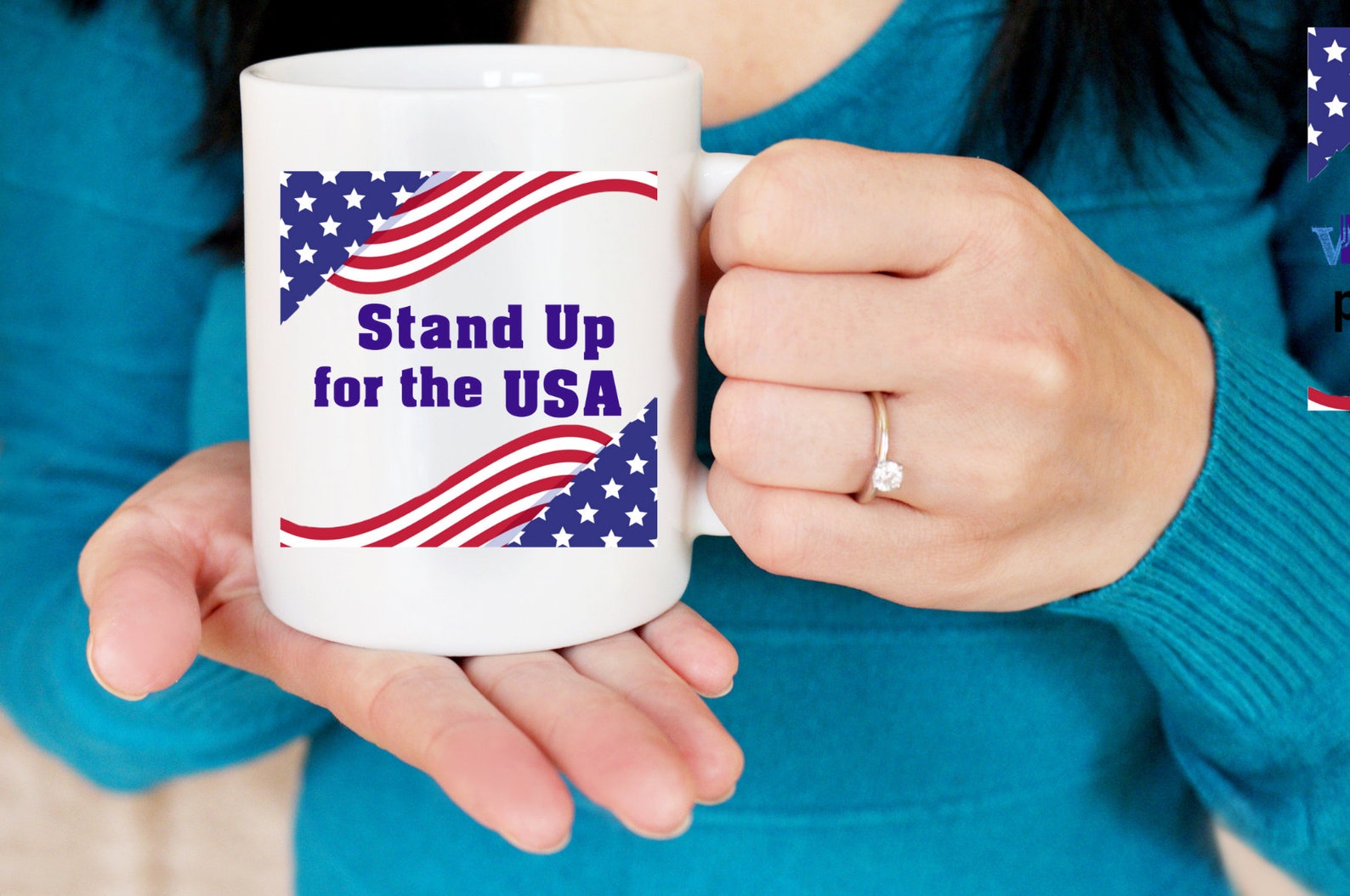Stand Up for the USA Mug Celebrate Independence Day all year Etsy.de