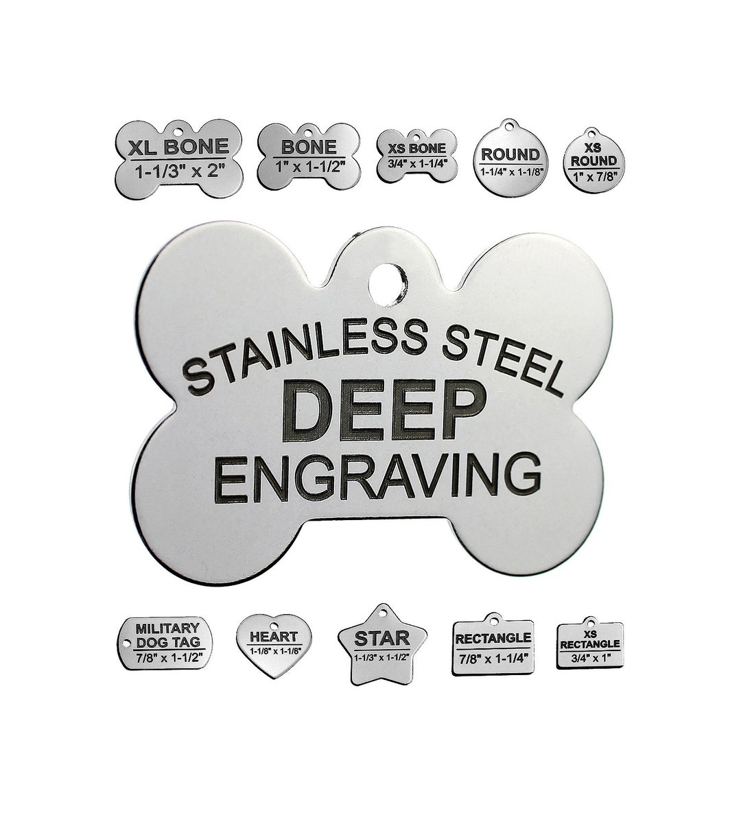 Stainless steel dog tags clearance personalized
