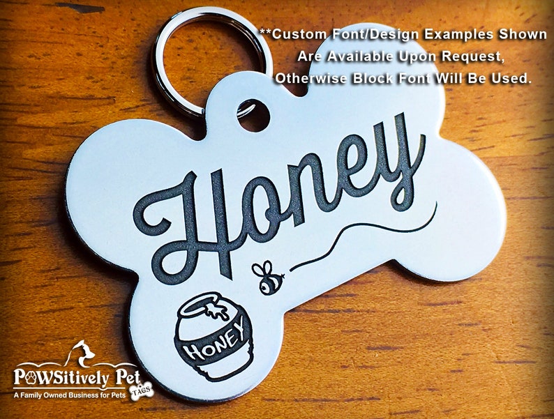 Stainless Steel Custom DEEP Engraved Pet ID Tags Personalized Etsy