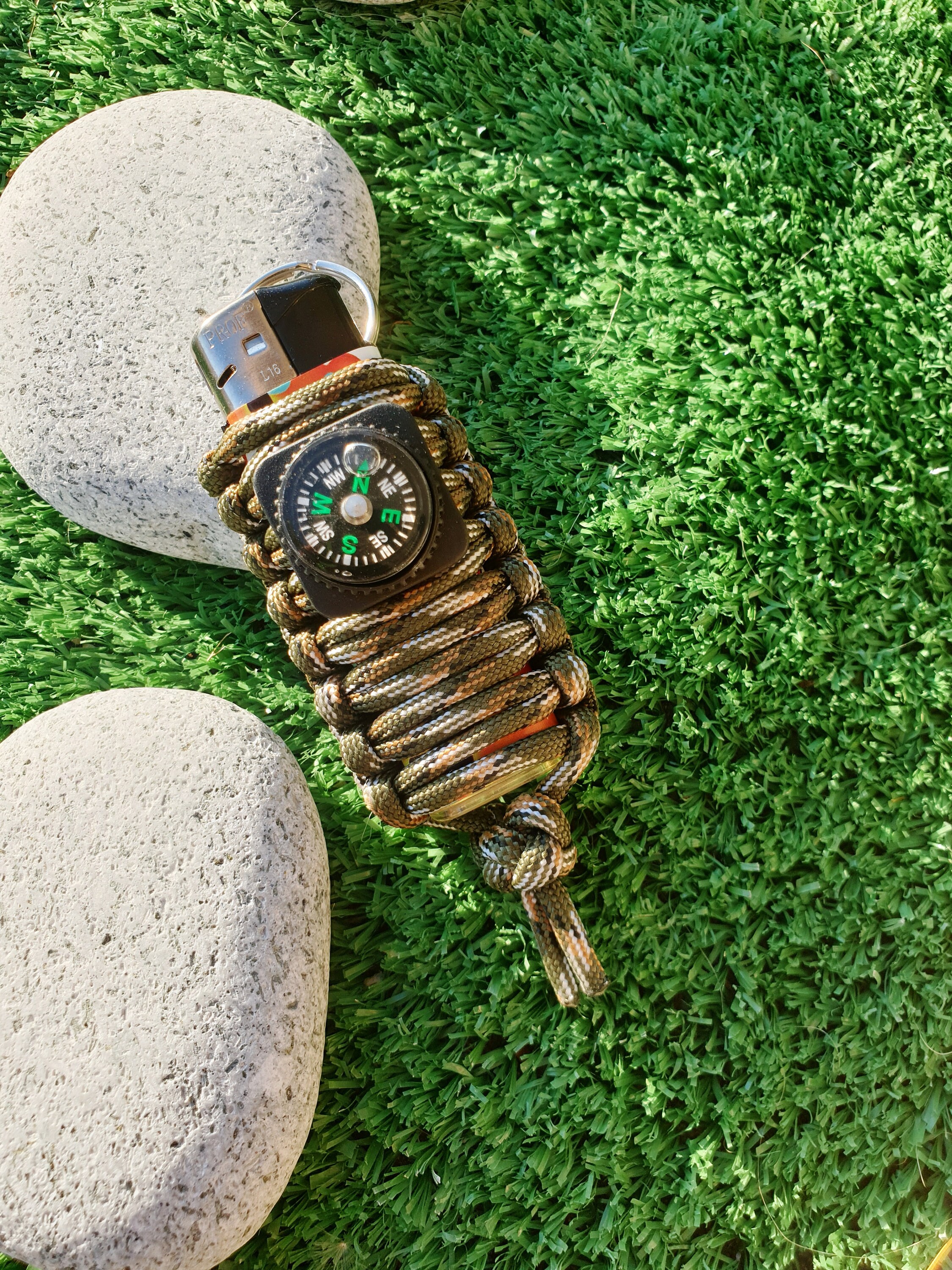 Keyring paracord lighter case with lighter provided Etsy