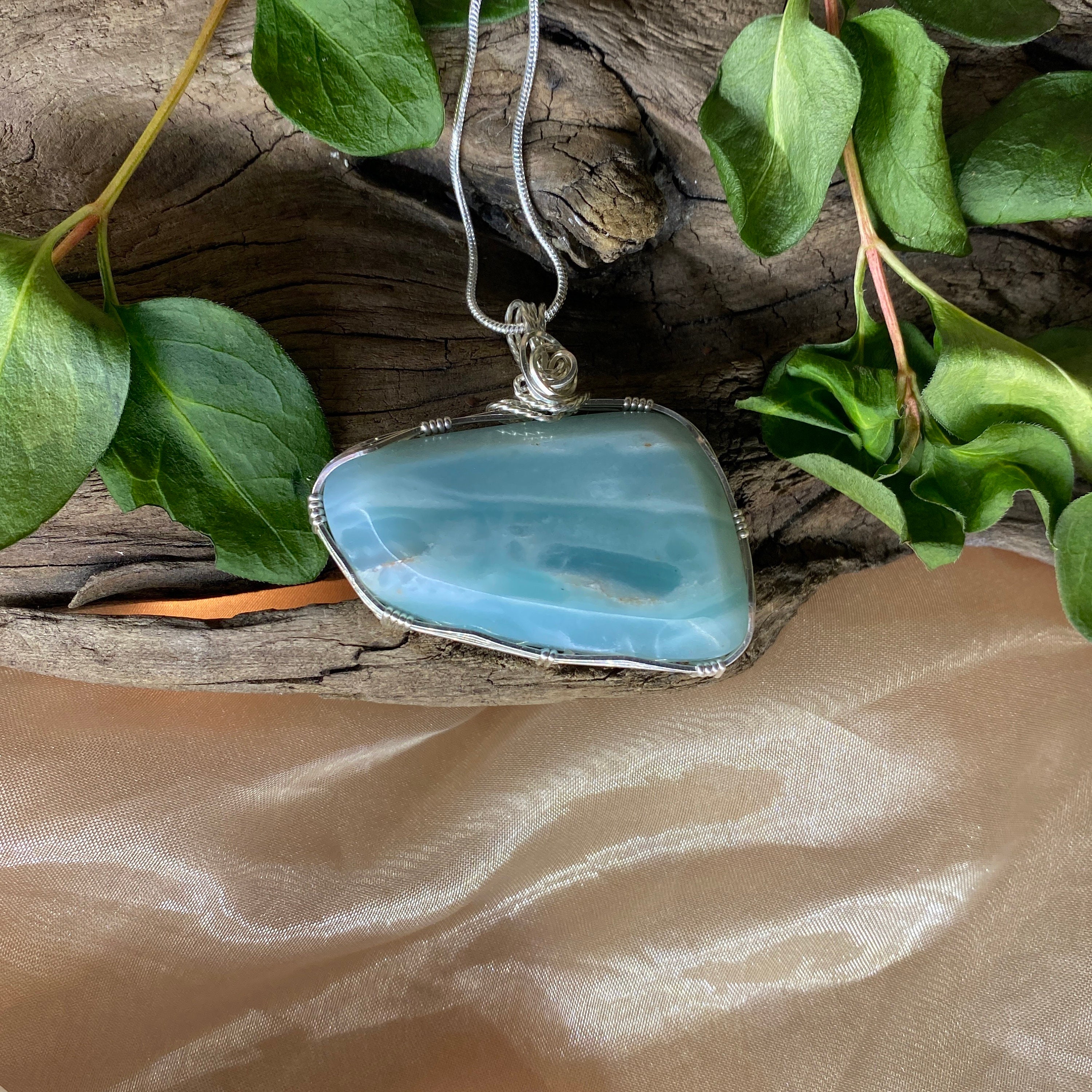 BC Ocean Picture Stone Natural Stone Sterling Silver Wire Art Etsy