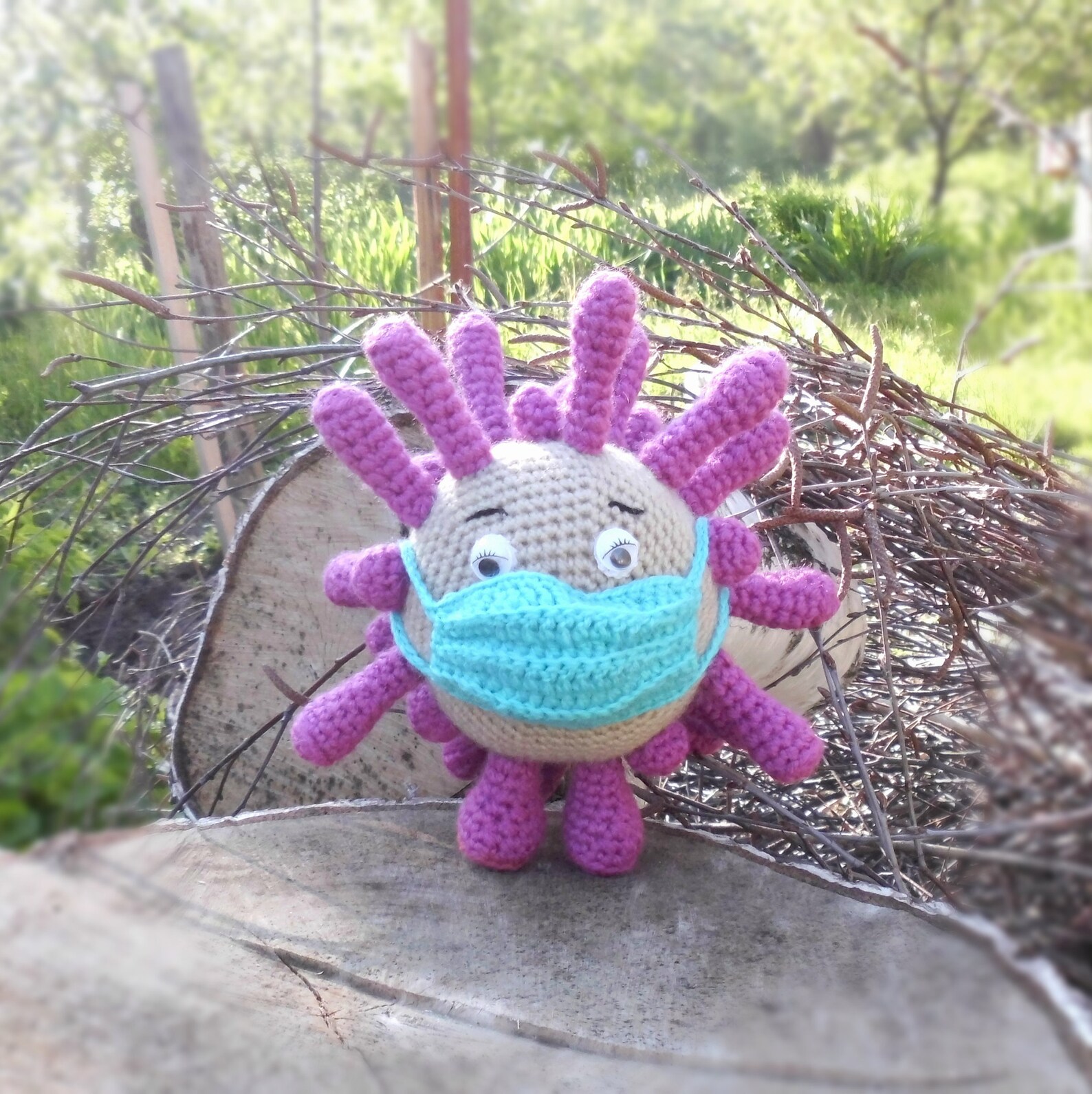 Amigurumi Crochet Virus Crochet Virus Toy Personalized Plush Etsy