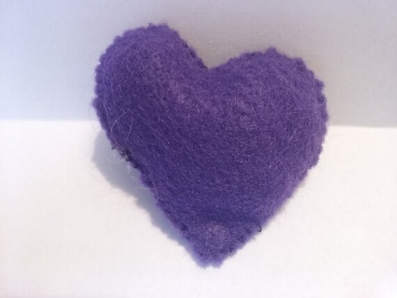 Purple Heart Pillow Etsy