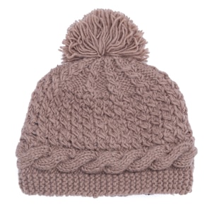 Woolen Beanie, Cap, Hat Fleece Lined Handknitted Basic