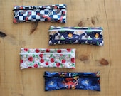 Toothbrush case, reusable straw case, utensil pouch, waterproof pouch case, transport pouch