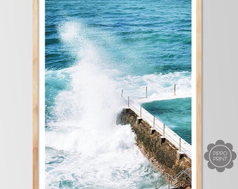 Ocean Pool Print, Bondi Pool Print, Bondi Beach Pool, Large Printable Poster, Ocean Wall Art