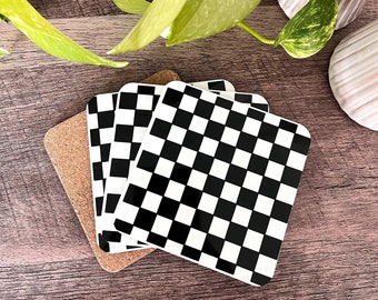 Lot De 6 Sous-Verres Carrés En Liège 9,5 X 9,5 Cm (Summer Lemon)[s1621